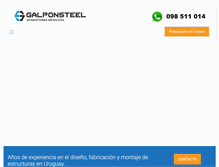 Tablet Screenshot of galponsteel.com